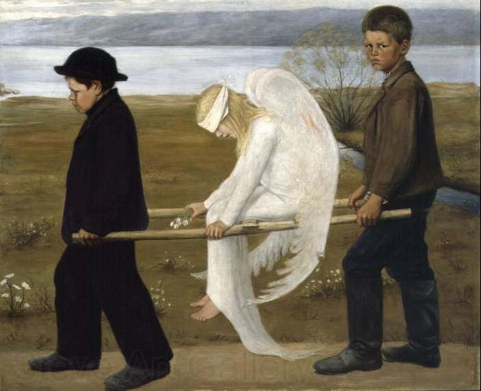 Hugo Simberg The Wounded Angel from 1903, Norge oil painting art